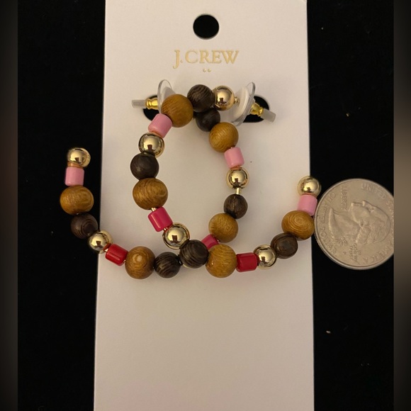 J. Crew Jewelry - NWT: JCrew Mixed Beaded Hoops